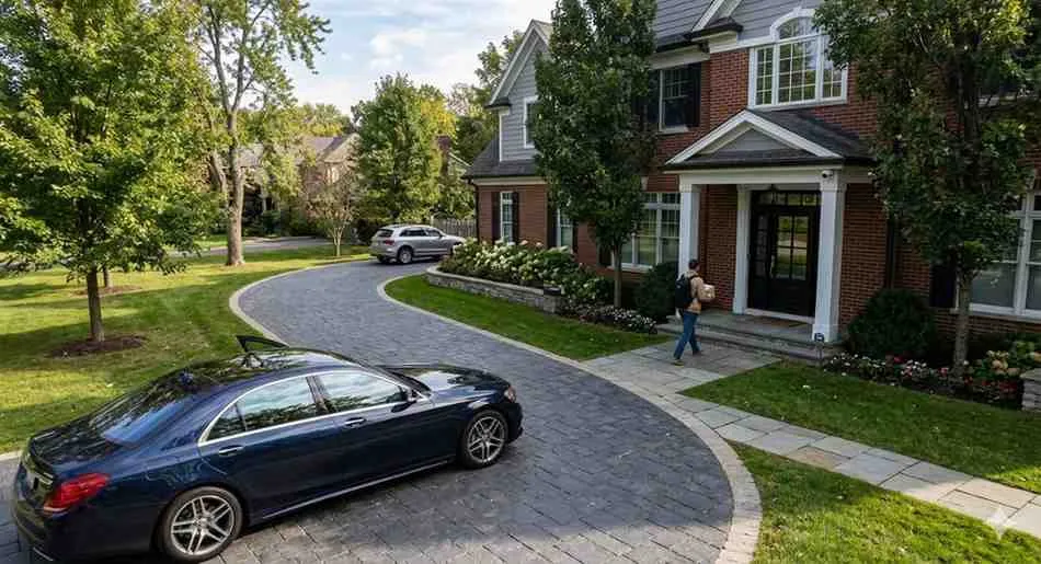 Front Entrance & Driveway